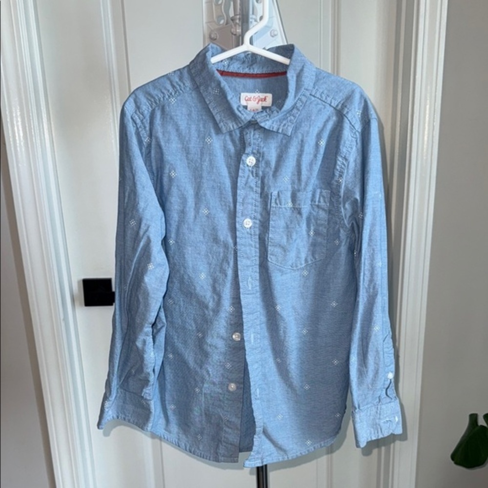 Cat & Jack Blue Casual Button Down Shirt